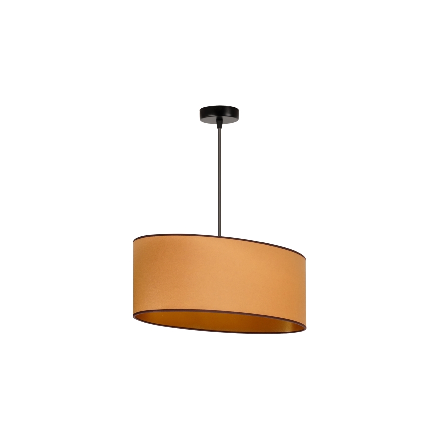 Duolla - Пендел OVAL VEGAN 1xE27/15W/230V кафяв