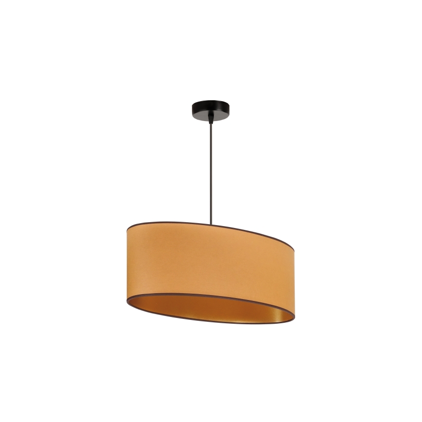Duolla - Пендел OVAL VEGAN 1xE27/15W/230V кафяв