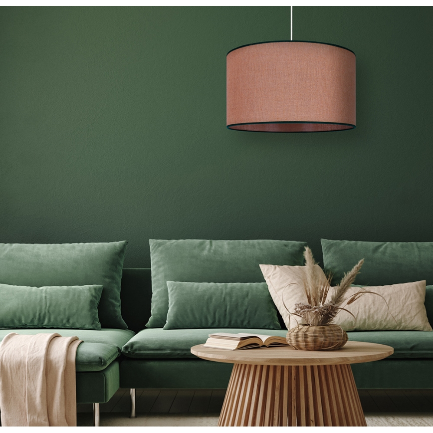 Duolla - Пендел ROLLER 1xE27/15W/230V Ø 40 см кафяв/черен