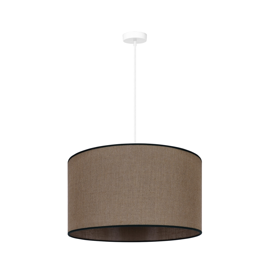 Duolla - Пендел ROLLER 1xE27/15W/230V Ø 40 см кафяв/черен