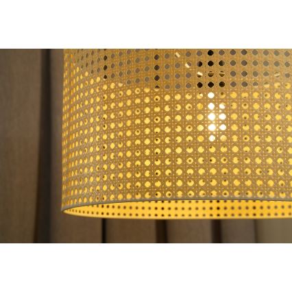 Duolla - Пендел ROLLER RATTAN 1xE27/15W/230V Ø 45 см бежов