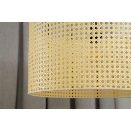 Duolla - Пендел ROLLER RATTAN 1xE27/15W/230V Ø 45 см бежов