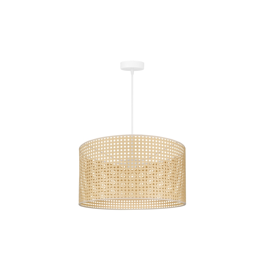 Duolla - Пендел ROLLER RATTAN 1xE27/15W/230V Ø 45 см бежов