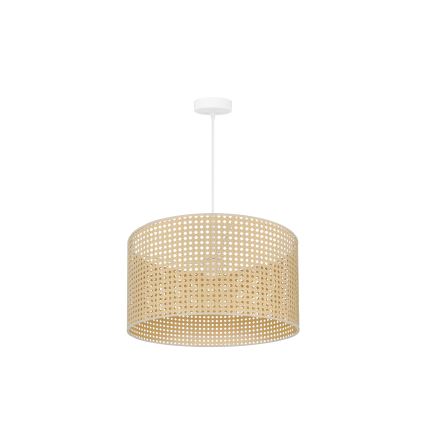 Duolla - Пендел ROLLER RATTAN 1xE27/15W/230V Ø 45 см бежов