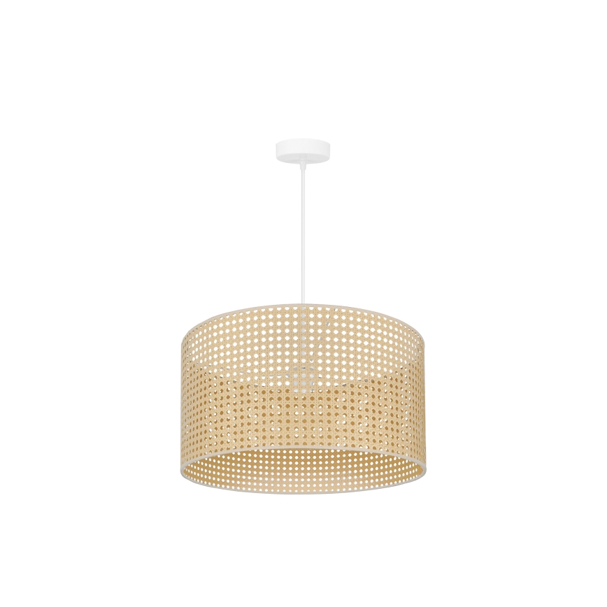 Duolla - Пендел ROLLER RATTAN 1xE27/15W/230V Ø 45 см бежов