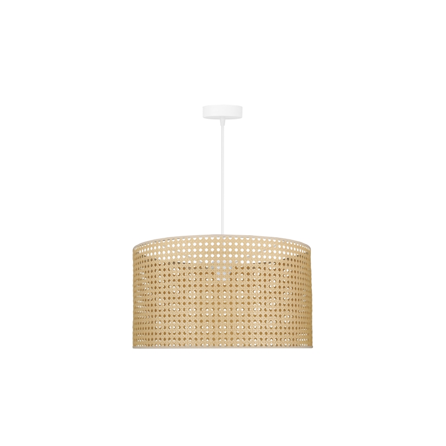 Duolla - Пендел ROLLER RATTAN 1xE27/15W/230V Ø 45 см бежов