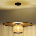 Duolla - Пендел TOKYO RATTAN 1xE27/15W/230V Ø 50 см златист/ратан