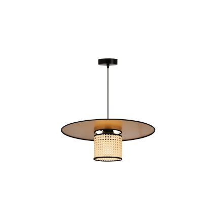 Duolla - Пендел TOKYO RATTAN 1xE27/15W/230V Ø 50 см златист/ратан