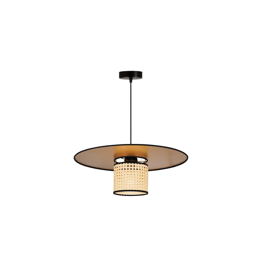 Duolla - Пендел TOKYO RATTAN 1xE27/15W/230V Ø 50 см златист/ратан