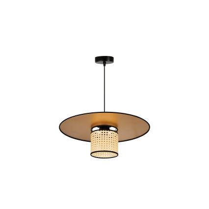 Duolla - Пендел TOKYO RATTAN 1xE27/15W/230V Ø 50 см златист/ратан