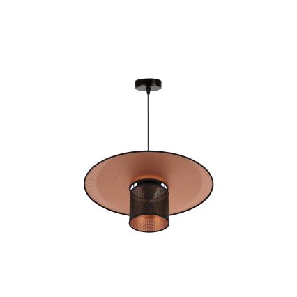 Duolla - Пендел TOKYO SHINY 1xE27/15W/230V Ø 50 см черен/меден