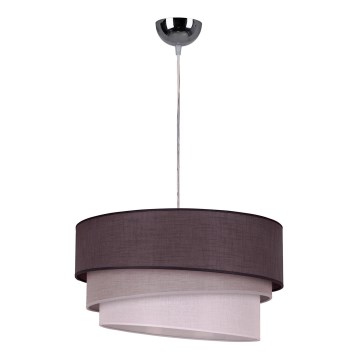 Duolla - Пендел TRIO 1xE27/40W/230V Ø 45 см антрацит/сив/бял