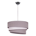 Duolla - Пендел TRIO 1xE27/40W/230V Ø 45 см сив/бял