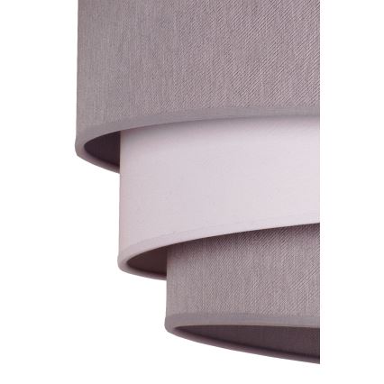 Duolla - Пендел TRIO 1xE27/40W/230V Ø 45 см сив/бял