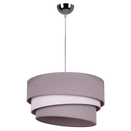 Duolla - Пендел TRIO 1xE27/40W/230V Ø 45 см сив/бял