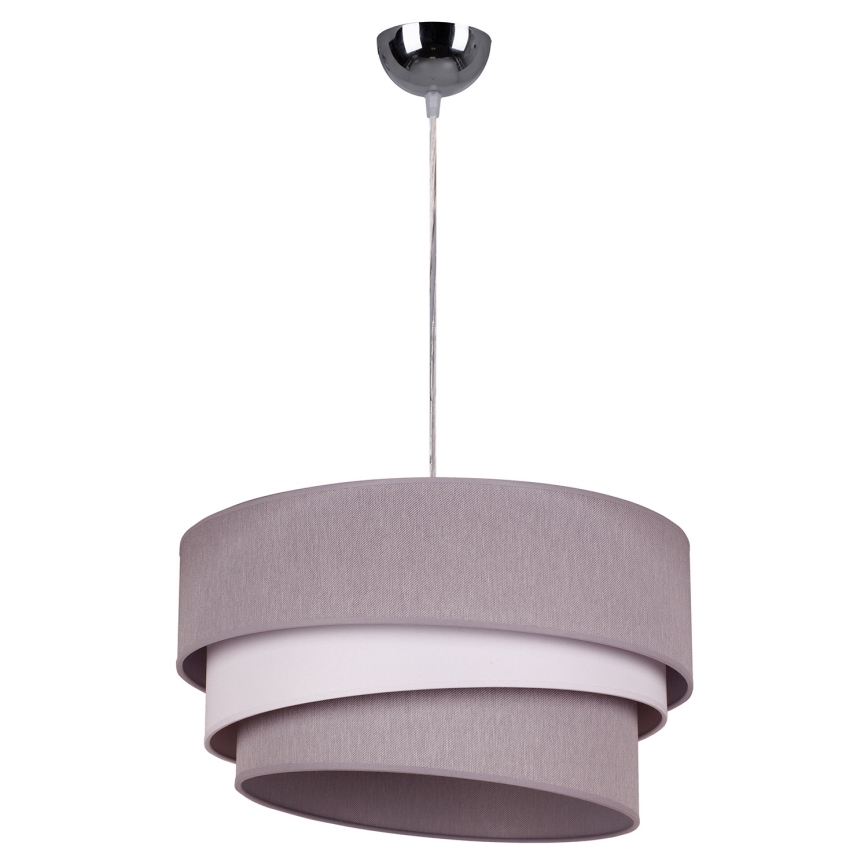 Duolla - Пендел TRIO 1xE27/40W/230V Ø 45 см сив/бял