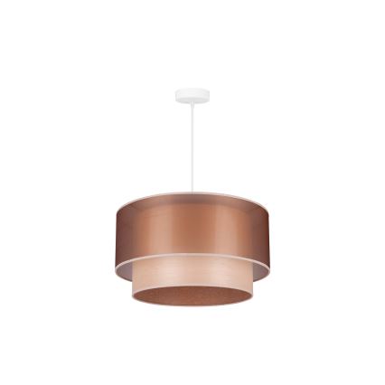 Duolla - Пендел WOOD BOHO 1xE27/15W/230V Ø 45 см меден/бежов