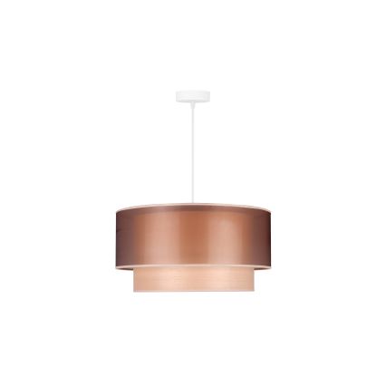 Duolla - Пендел WOOD BOHO 1xE27/15W/230V Ø 45 см меден/бежов