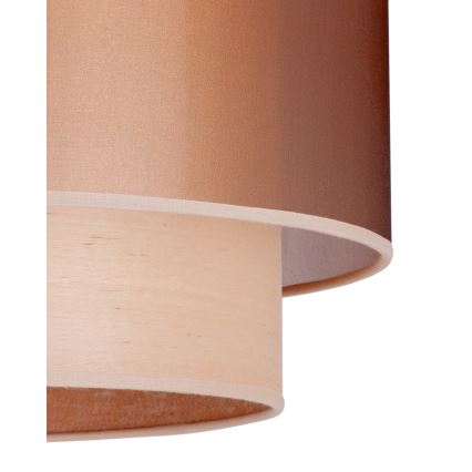 Duolla - Пендел WOOD BOHO 1xE27/15W/230V Ø 45 см меден/бежов