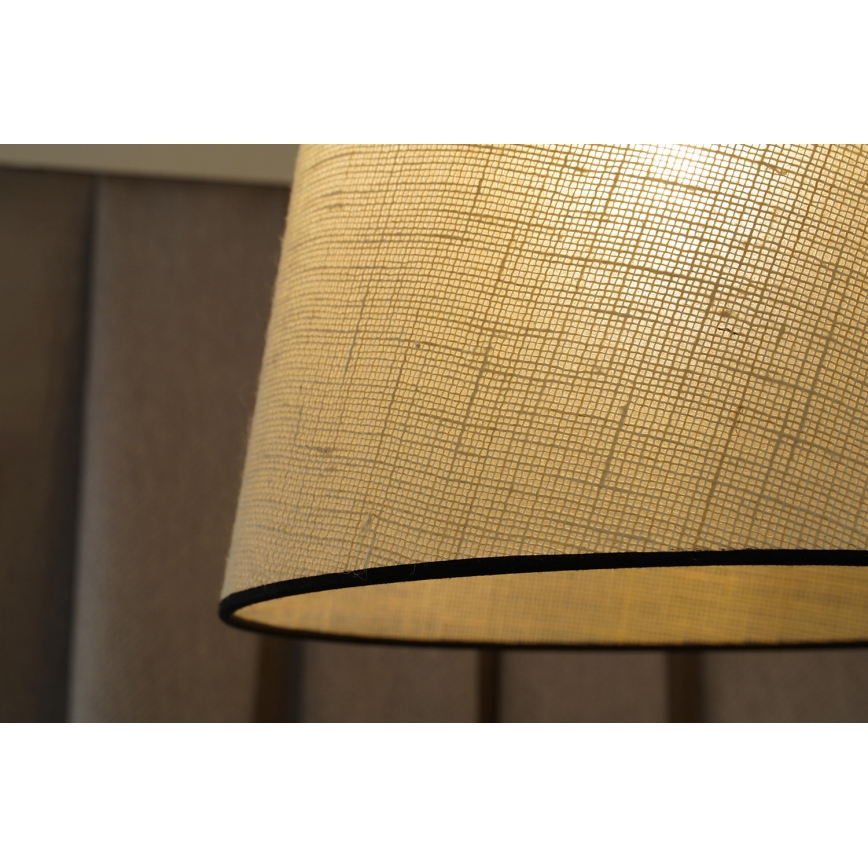 Duolla - Пендел YUTE 1xE27/15W/230V Ø 38 см сив/черен