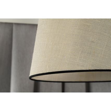 Duolla - Пендел YUTE 1xE27/15W/230V Ø 38 см сив/черен