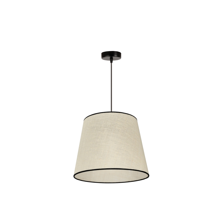 Duolla - Пендел YUTE 1xE27/15W/230V Ø 38 см сив/черен