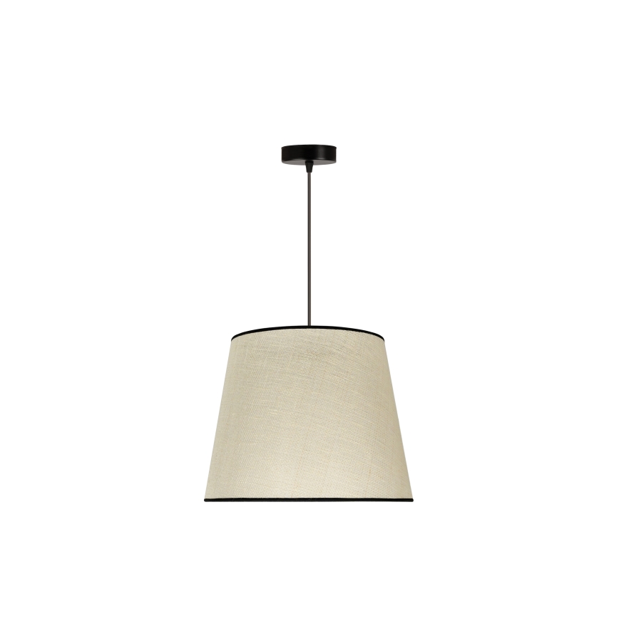 Duolla - Пендел YUTE 1xE27/15W/230V Ø 38 см сив/черен