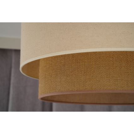Duolla - Плафон BOHO 1xE27/15W/230V Ø 45 см бежов/кафяв
