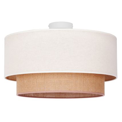 Duolla - Плафон BOHO 1xE27/15W/230V Ø 45 см бежов/кафяв