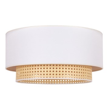 Duolla - Плафон BOHO 1xE27/15W/230V Ø 45 см кремав/ратанов