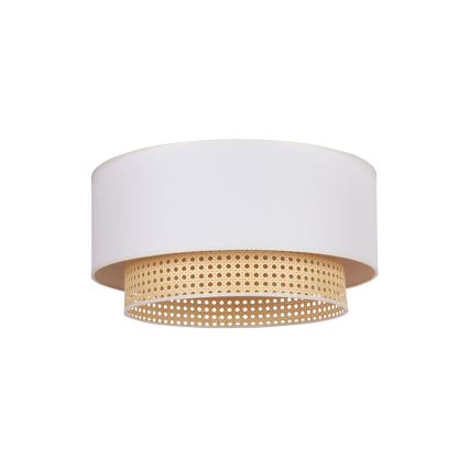 Duolla - Плафон BOHO 1xE27/15W/230V Ø 45 см кремав/ратанов