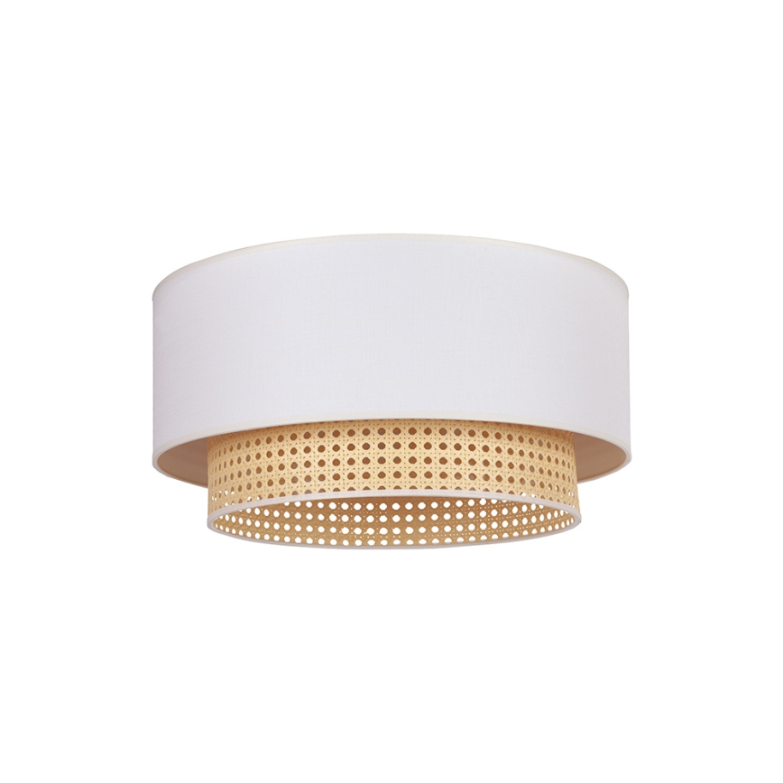 Duolla - Плафон BOHO 1xE27/15W/230V Ø 45 см кремав/ратанов