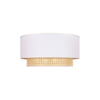 Duolla - Плафон BOHO 1xE27/15W/230V Ø 45 см кремав/ратанов