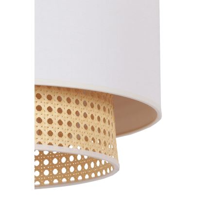 Duolla - Плафон BOHO 3xE27/15W/230V Ø 60 см кремав/ратанов