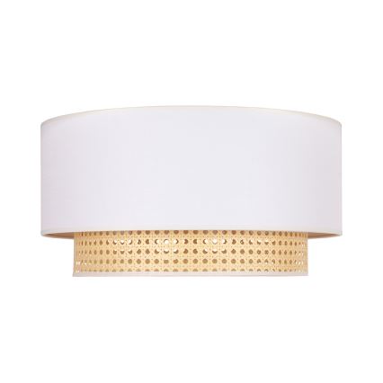 Duolla - Плафон BOHO 3xE27/15W/230V Ø 60 см кремав/ратанов
