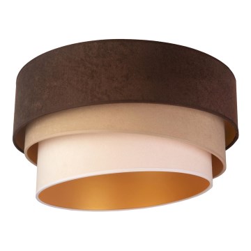 Duolla - Плафон DEVON 1xE27/40W/230V Ø 45 см кафяв/бежов