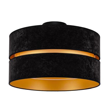 Duolla - Плафон DUO 1xE27/40W/230V Ø 40 см черен/златист