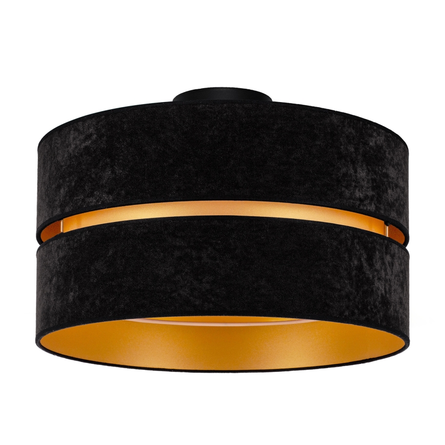 Duolla - Плафон DUO 1xE27/40W/230V Ø 40 см черен/златист
