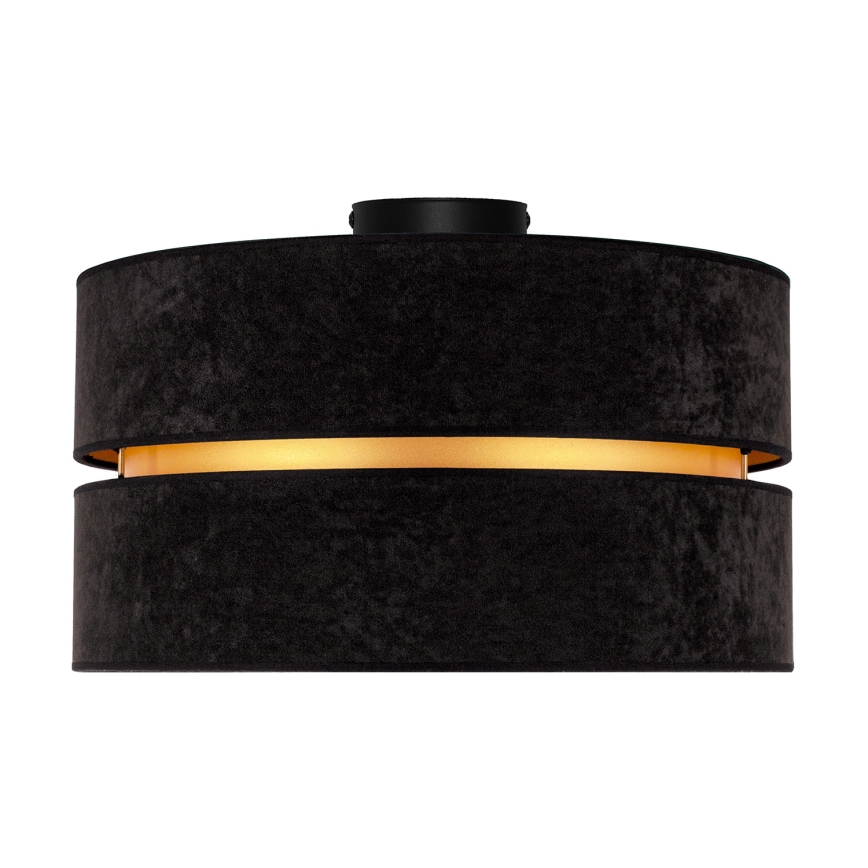 Duolla - Плафон DUO 1xE27/40W/230V Ø 40 см черен/златист
