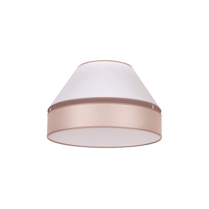 Duolla - Плафониера AVIGNON 1xE27/15W/230V Ø 50 см бяла/бежова