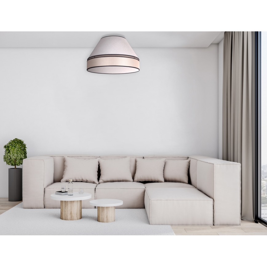 Duolla - Плафониера AVIGNON 3xE27/15W/230V Ø 60 см бежова