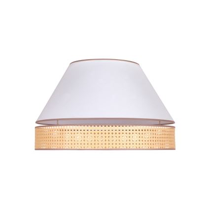 Duolla - Плафониера AVIGNON 3xE27/15W/230V Ø 60 см бяла/ратанова