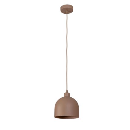 Duolla - Подвесен полилей на кабел IRONLINE 1xE27/15W/230V Ø 17 см бежов