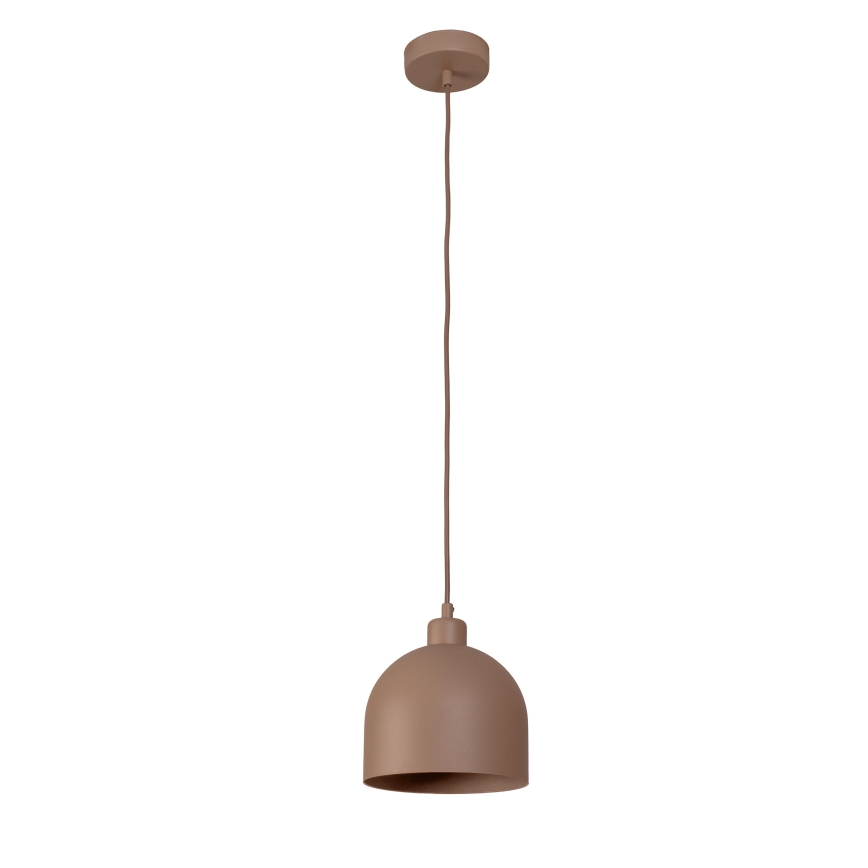 Duolla - Подвесен полилей на кабел IRONLINE 1xE27/15W/230V Ø 17 см бежов