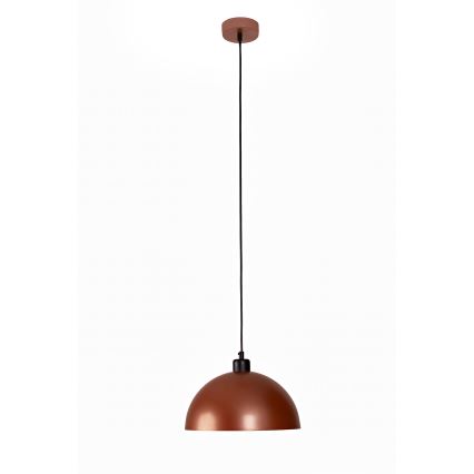 Duolla - Полилей на кабел IRONLINE 1xE27/15W/230V Ø 27 см меден/черен