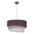 Duolla - Полилей на кабел TRIO 1xE27/40W/230V диаметър 45 см антрацит/сив/бял