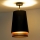 Duolla - Полилей за повърхностен монтаж BELL SHINY 1xE27/15W/230V Ø 25 см черен/меден