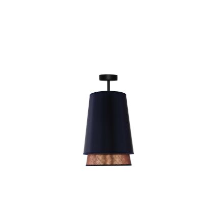 Duolla - Полилей за повърхностен монтаж BELL SHINY 1xE27/15W/230V Ø 25 см син/меден