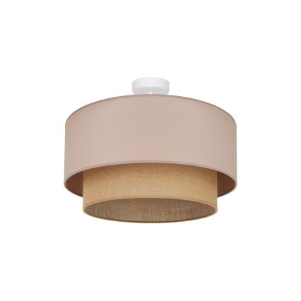 Duolla - Полилей за повърхностен монтаж  BOHO 1xE27/15W/230V Ø 45 см бежов/кафяв