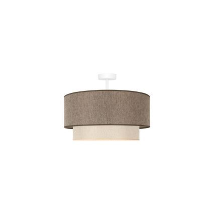 Duolla - Полилей за повърхностен монтаж BOHO ECO RECYCLING 1xE27/15W/230V Ø 45 см кафяв/кремав